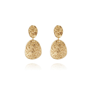 Eclipse Earrings Small - Gold