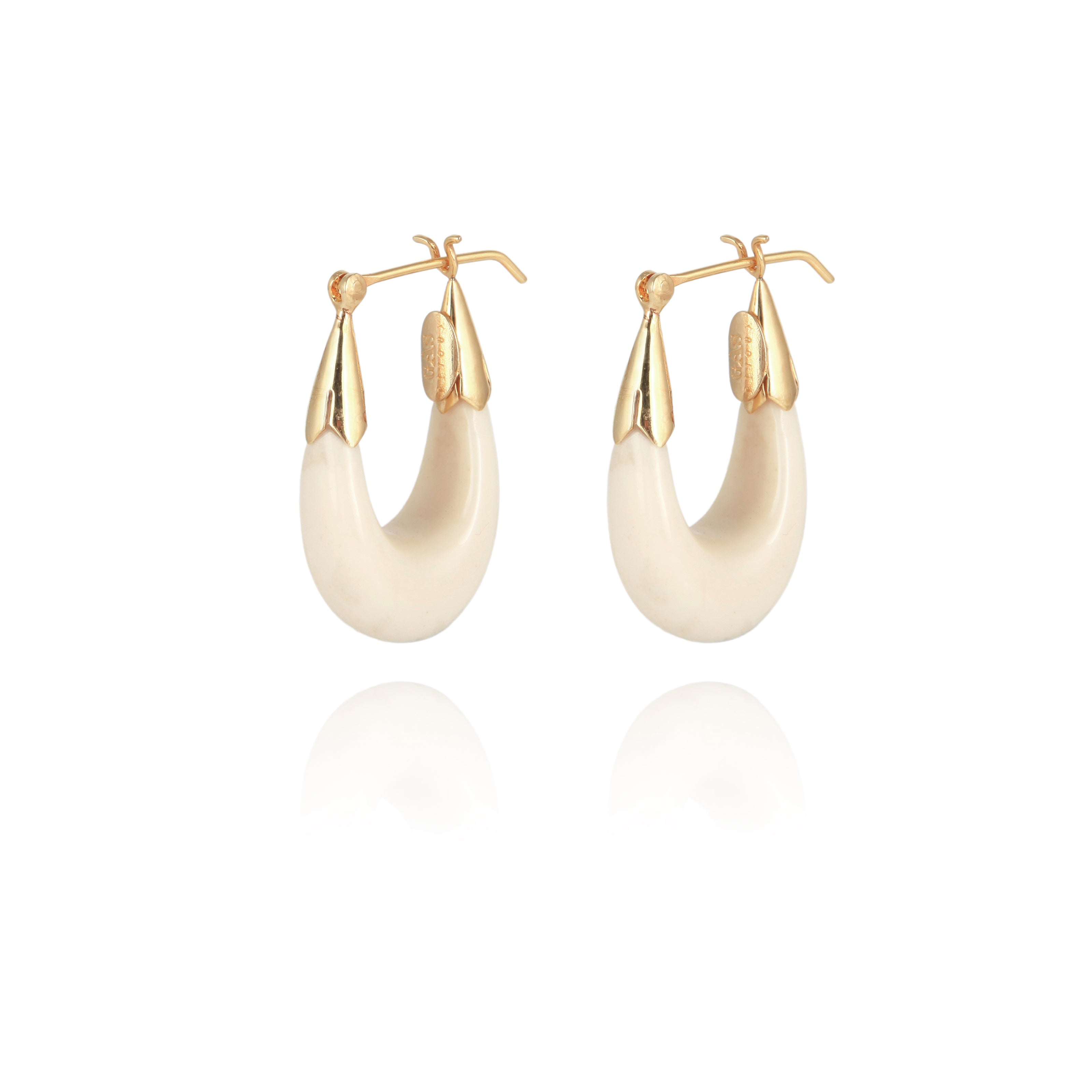 Ecume Earrings Small - Ivory