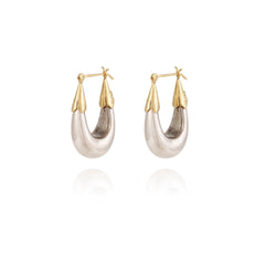 Ecume Earrings Small - Silver / Gold