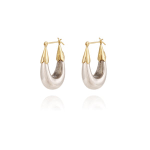 Ecume Earrings Small - Silver / Gold