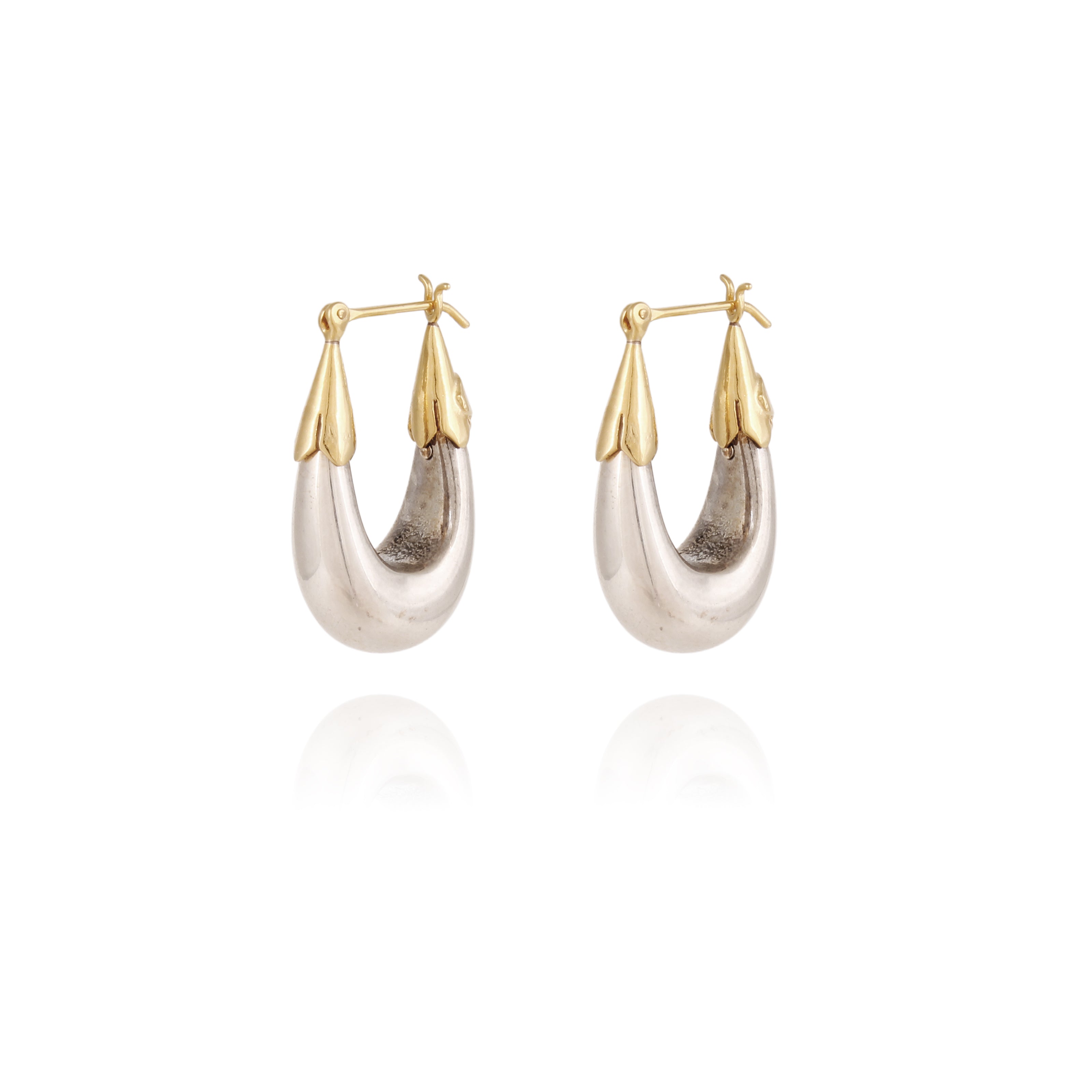 Ecume Earrings Small - Silver / Gold