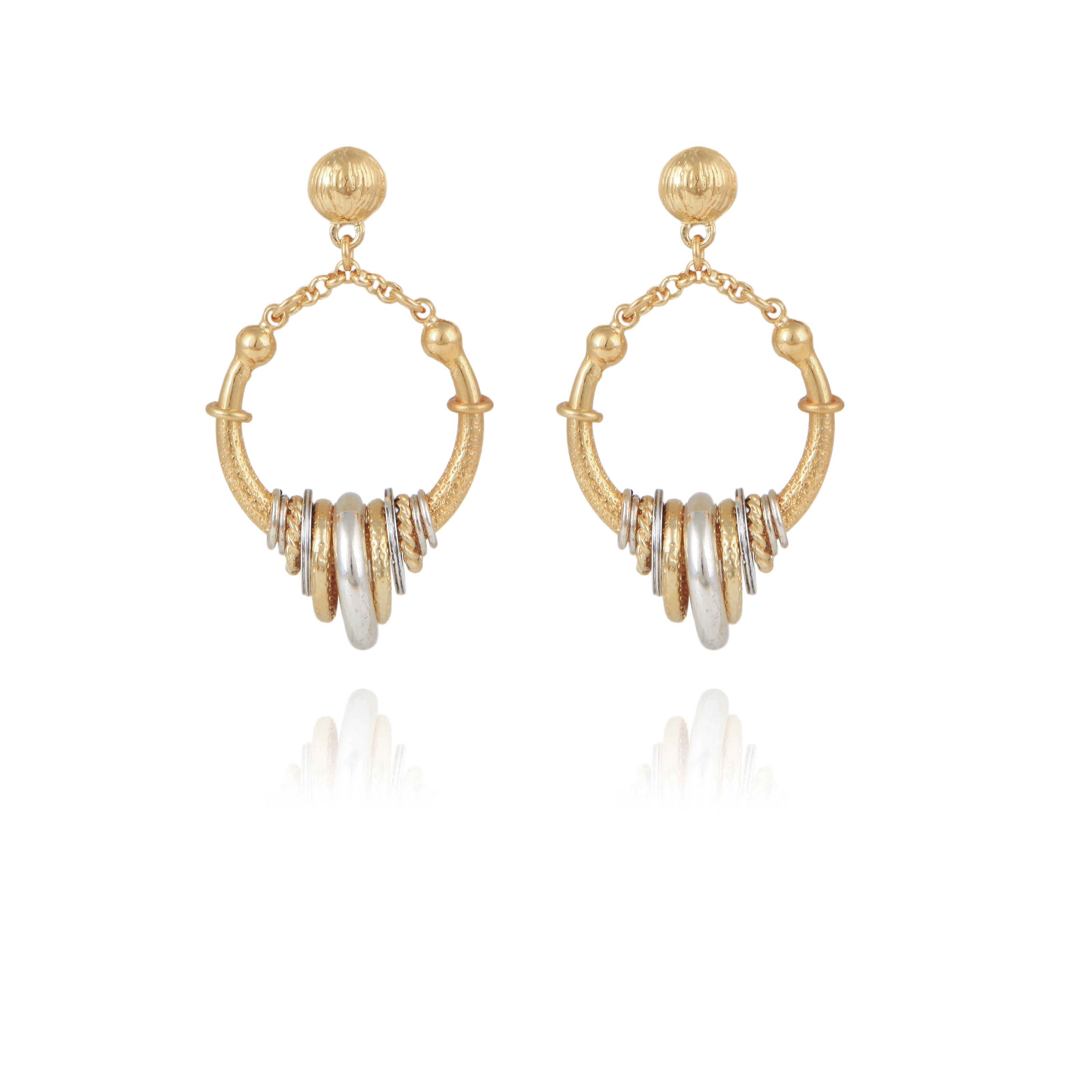 Maranzana Earrings Mini - Gold / Silver