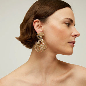 Onde Gourmette Earrings - Gold