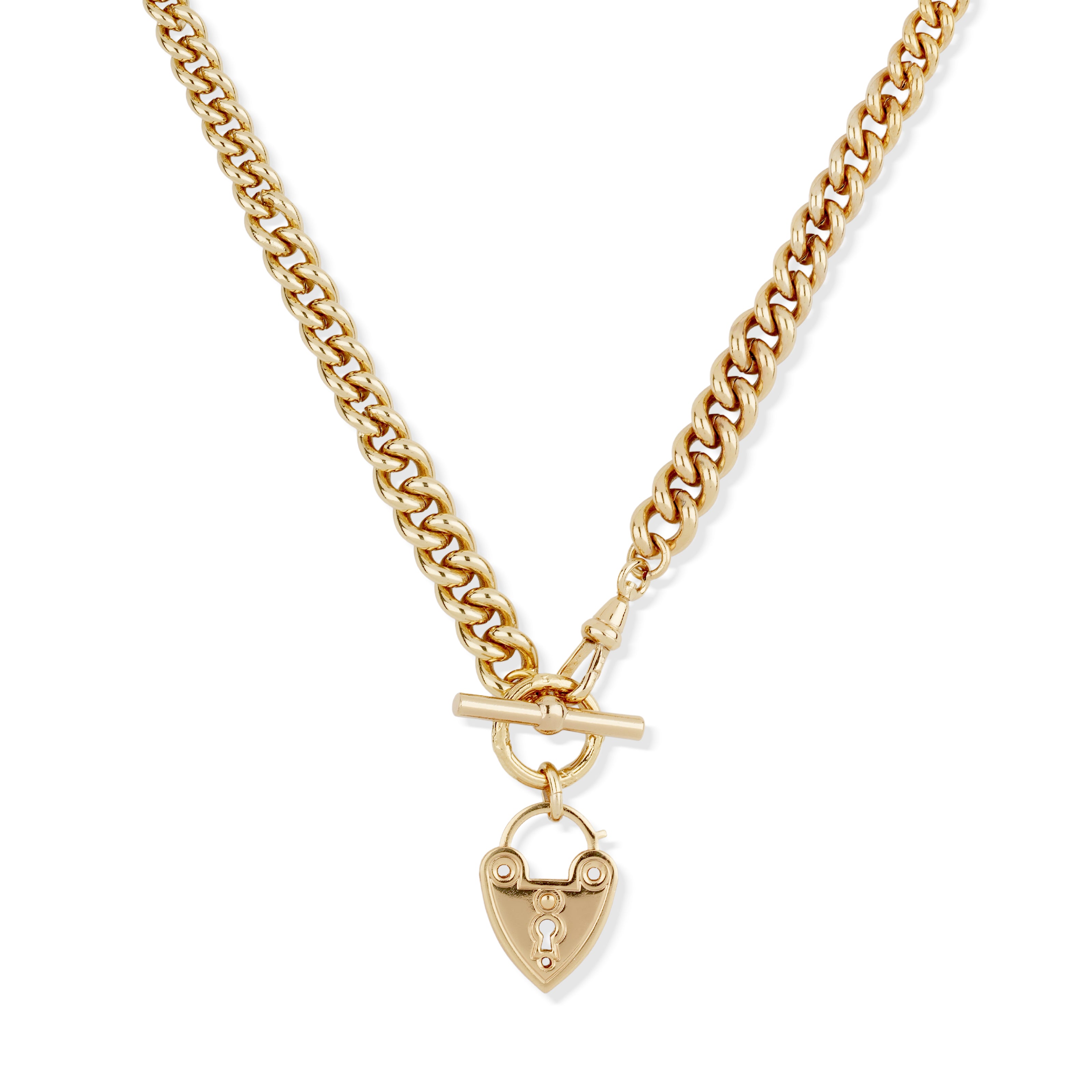 Locked Necklace - Gold