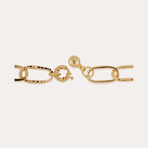 Maille Oval Necklace Large - Gold