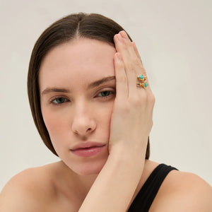 Duality Amore Ring - Turquoise