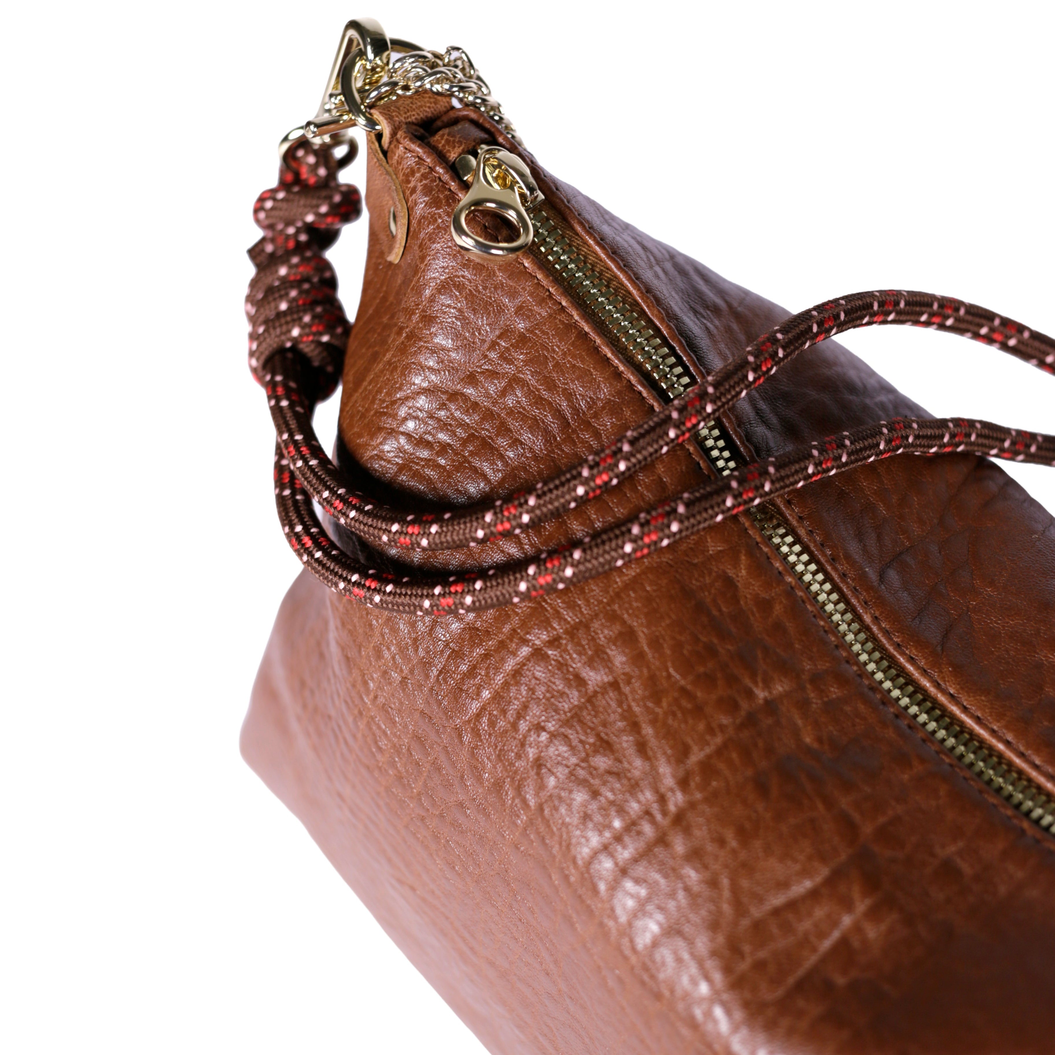 Mallow Leather Bag - Bubble Camel