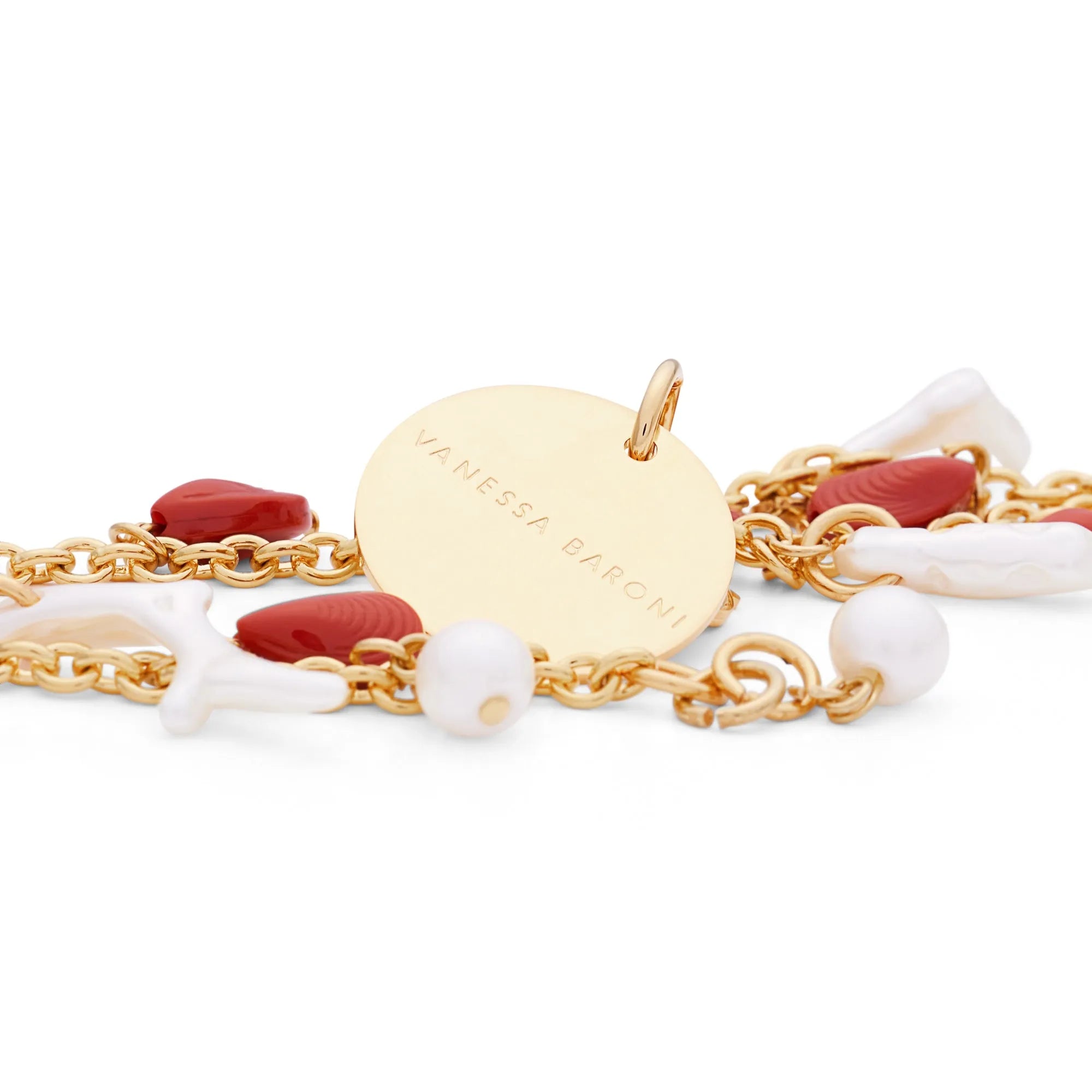 Coral Anklet - Coral