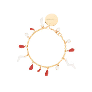 Coral Anklet - Coral
