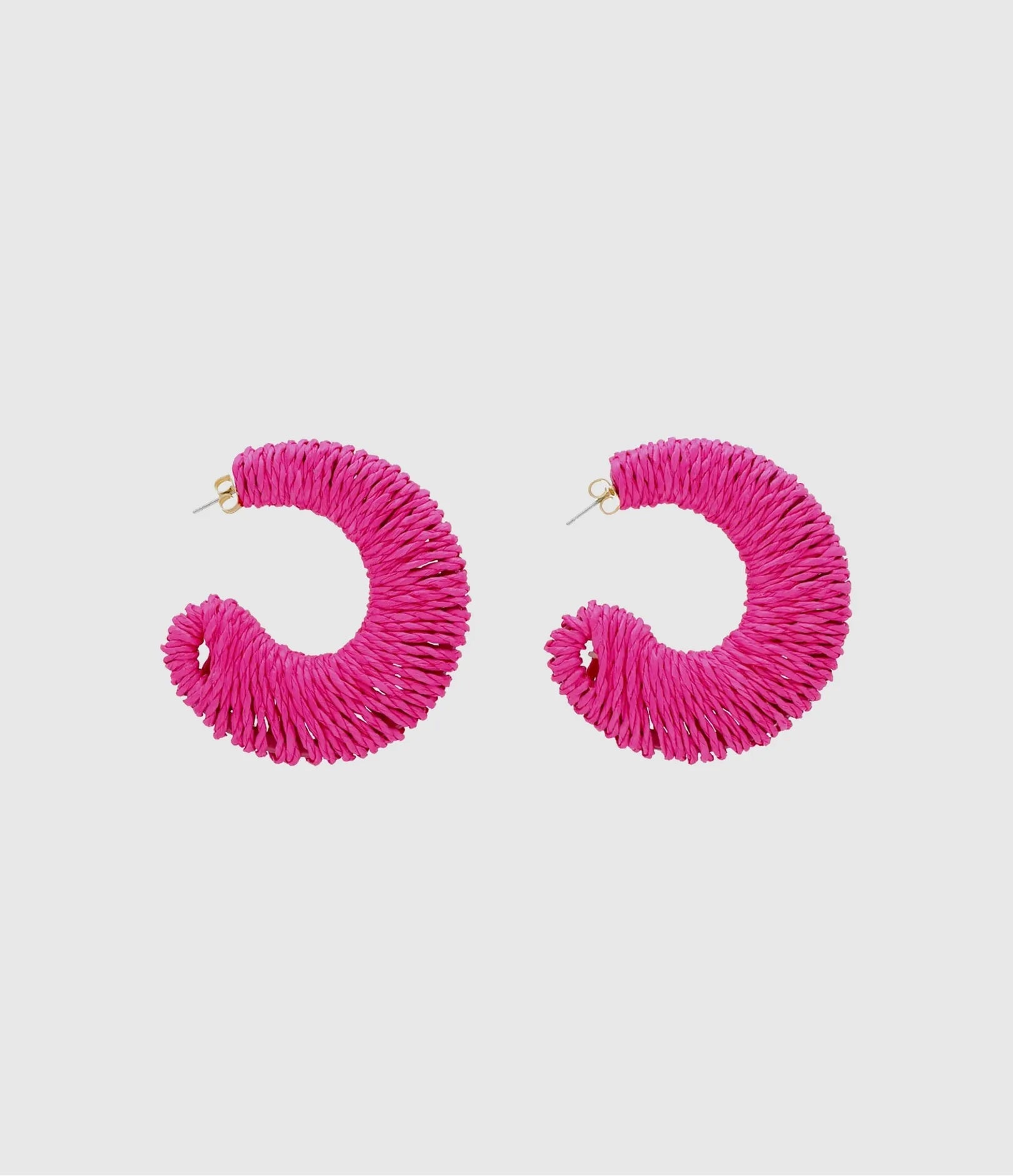 Big Moon Earring - Fuchsia