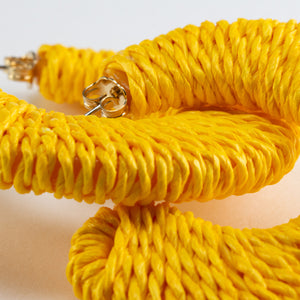 Big Moon Earring - Yellow