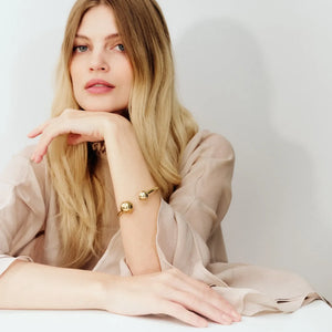 Beads Bangle - Gold