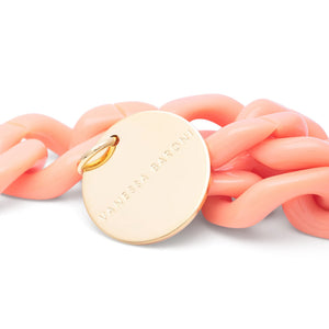 Flat Chain Bracelet - Peach