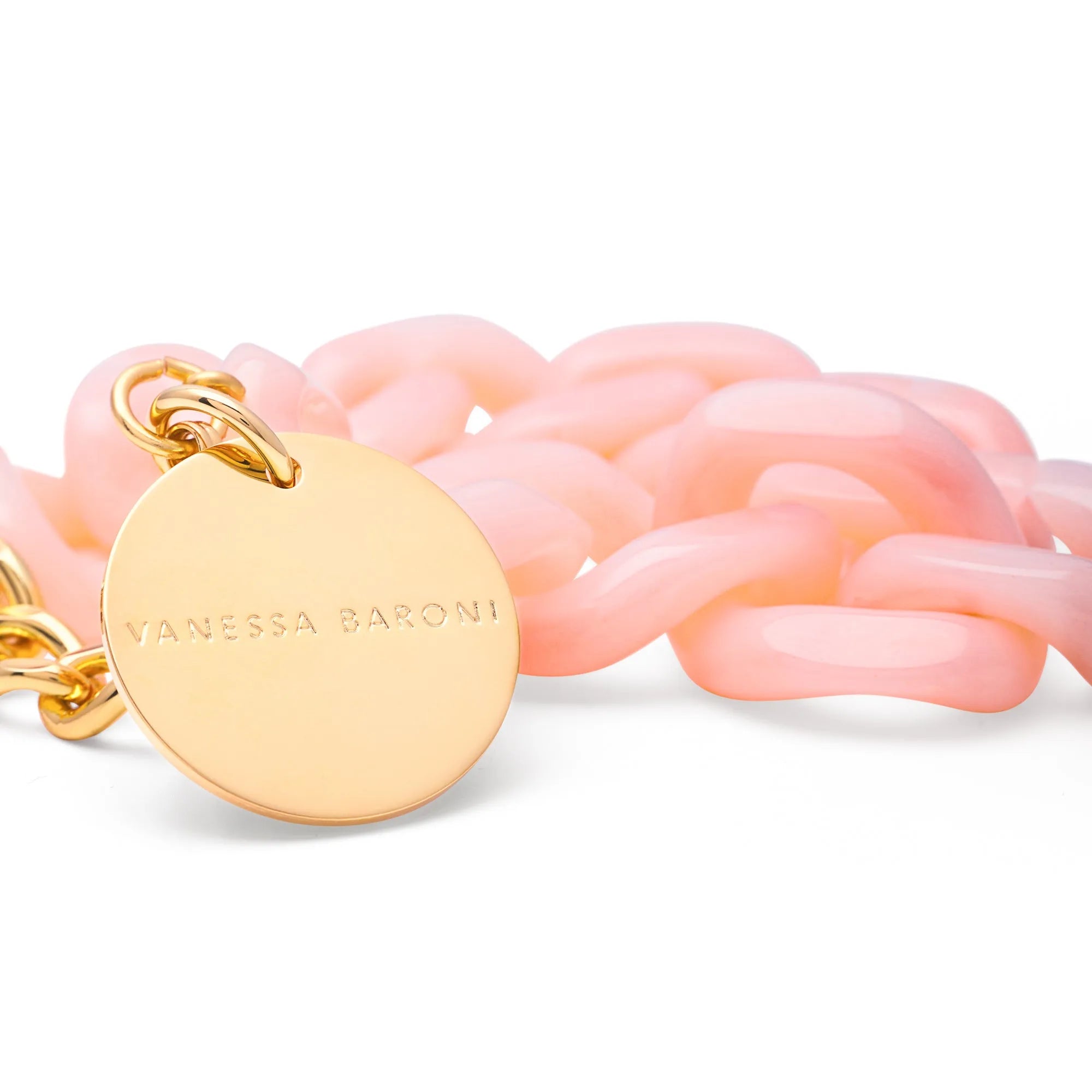 Flat Chain Bracelet - Peach Sorbet