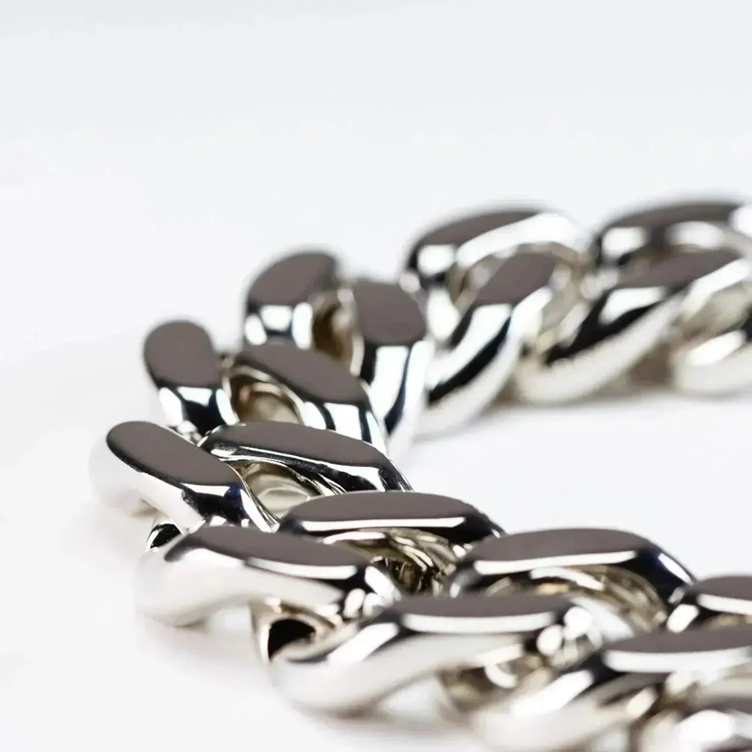 Flat Chain Bracelet - Silver