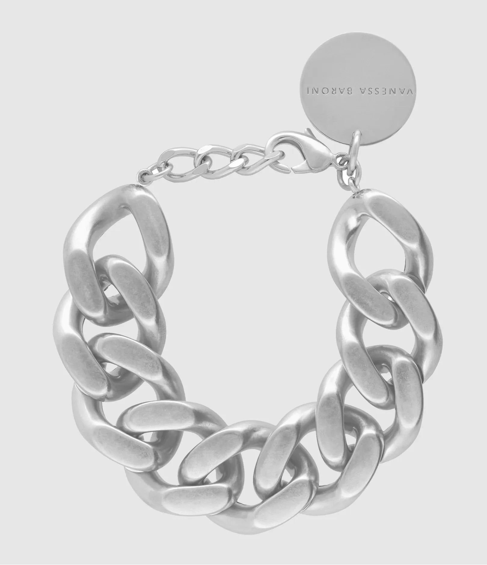 Flat Chain Bracelet - Silver Vintage