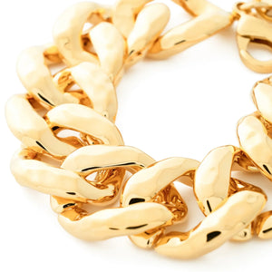 Hammered Bracelet - Gold