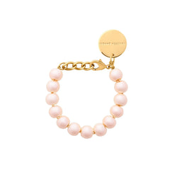 Mini Beads Bracelet - Apricot Pearl