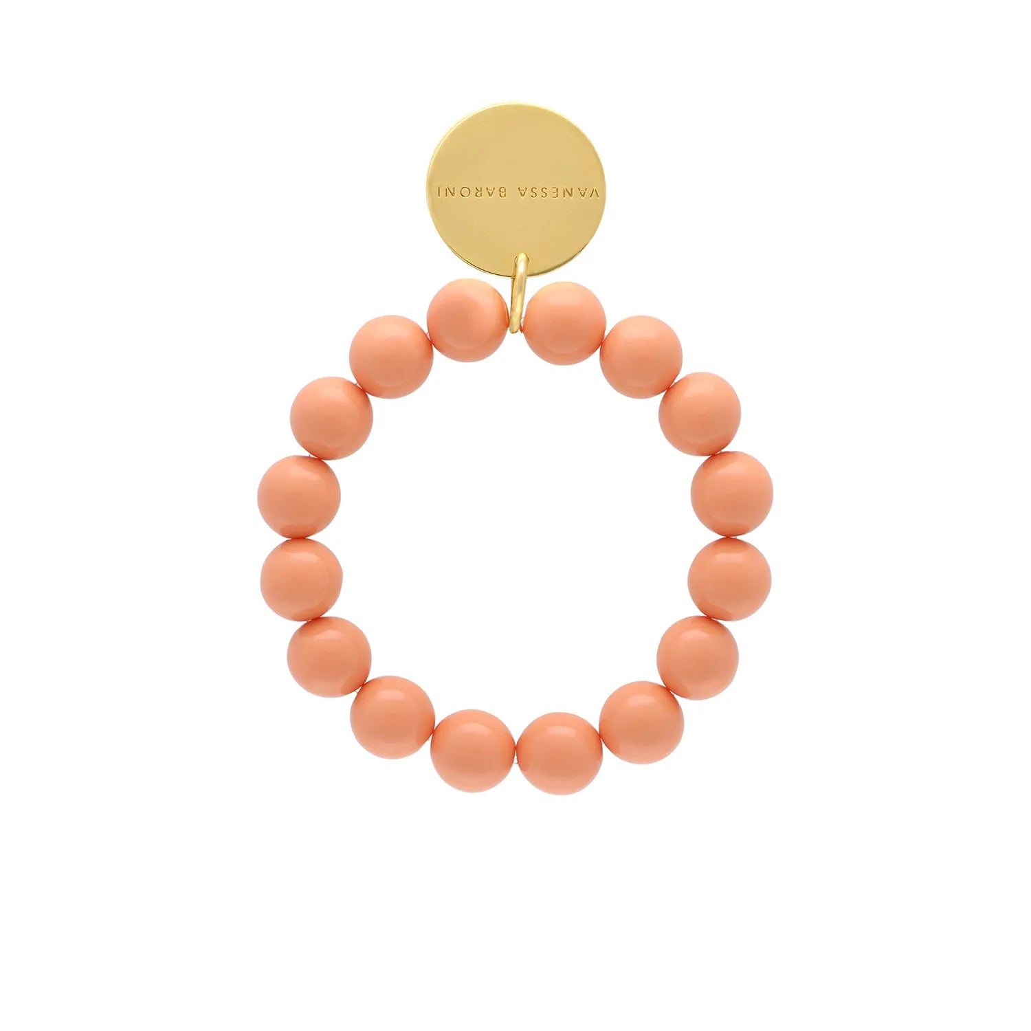 Mini Beads Flex Bracelet - Peach