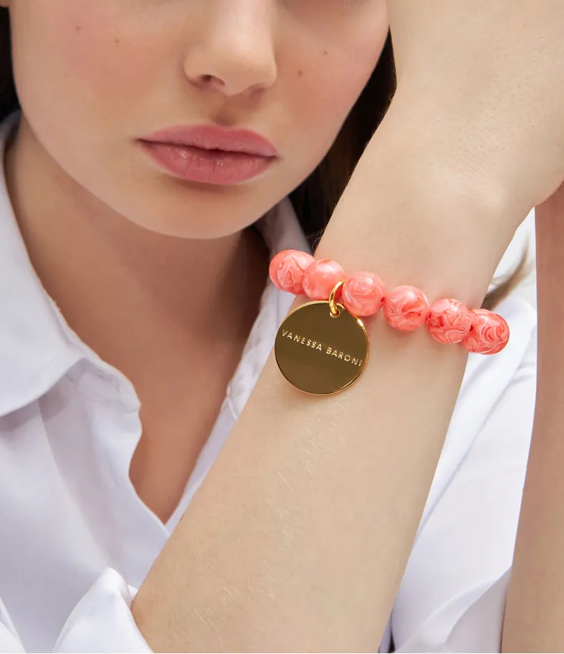 Mini Beads Flex Bracelet - Strawberry Icecream