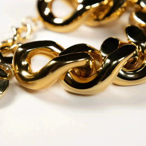 Mini Flat Chain Bracelet - Gold