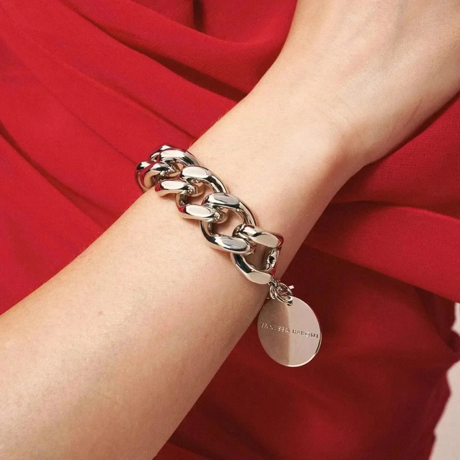 Mini Flat Chain Bracelet - Silver