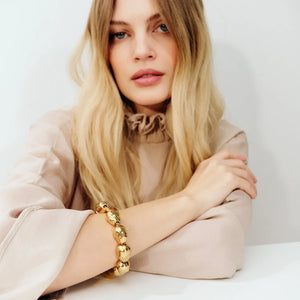 Organic Pearl Bracelet - Gold