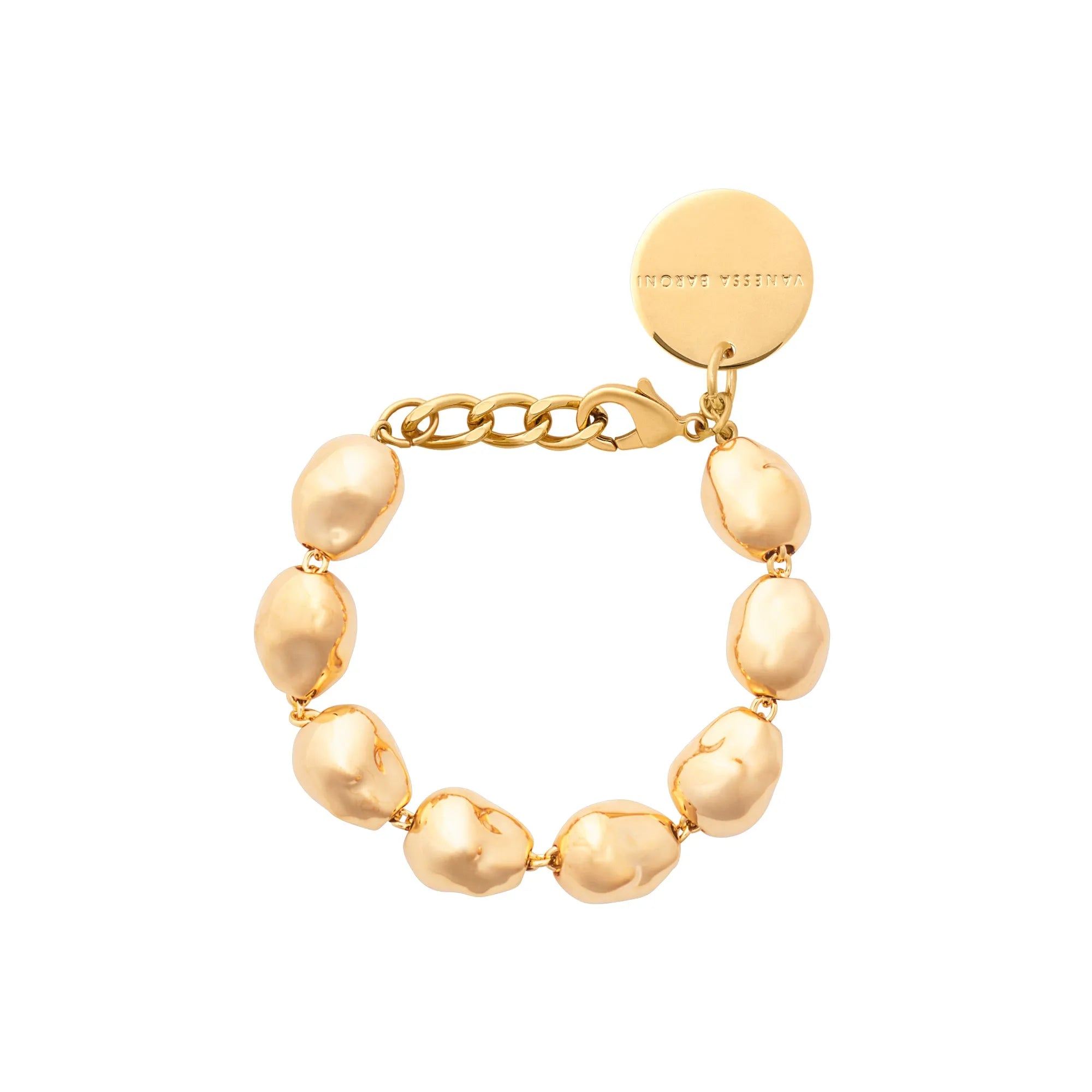 Organic Pearl Bracelet - Gold