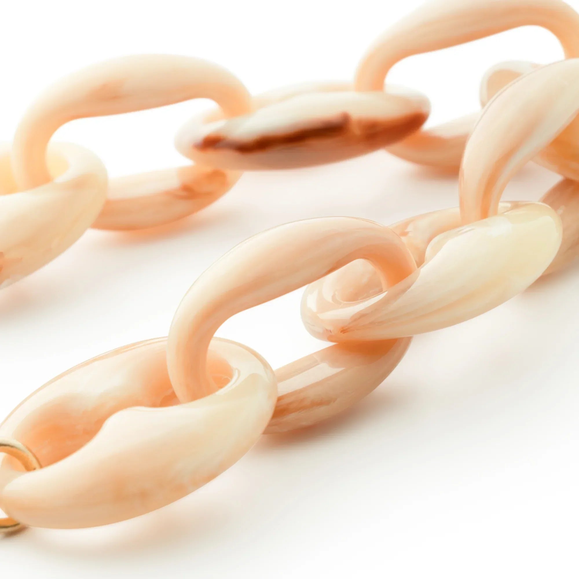 Small Turtle Bracelet - Creme Brulee Marble