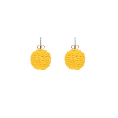 Dot Earring - Yellow