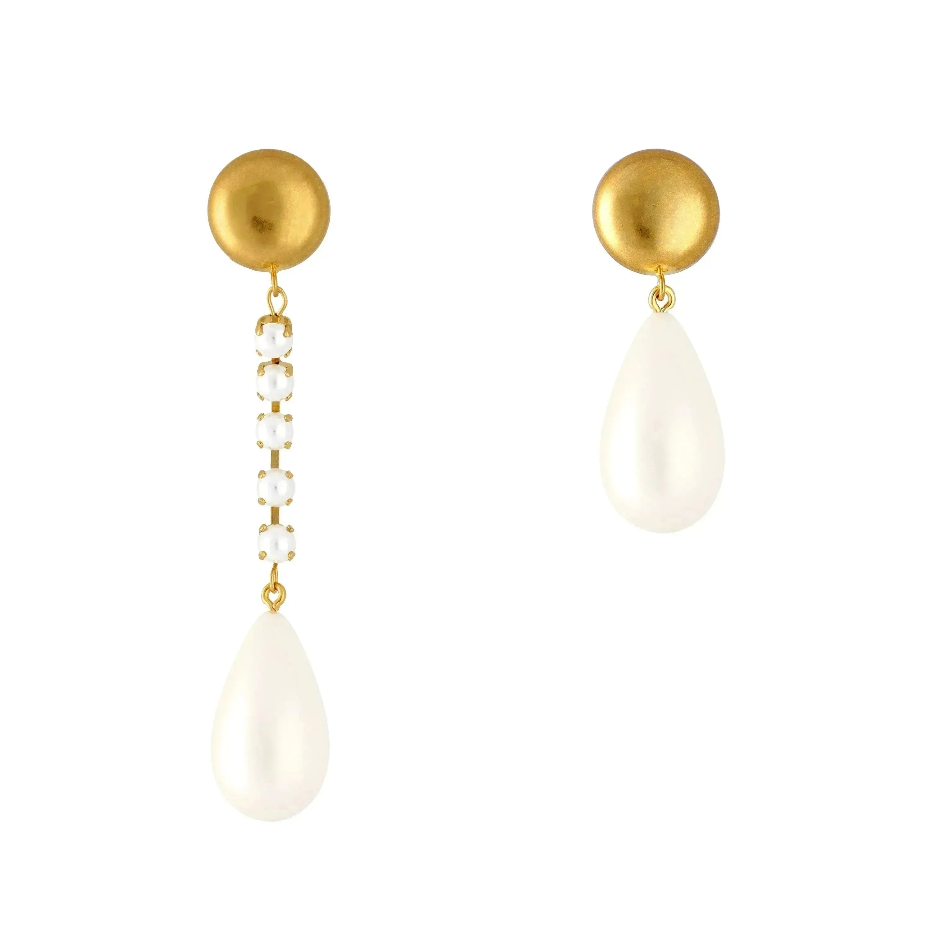 Irregular Pearl Earring -Pearl