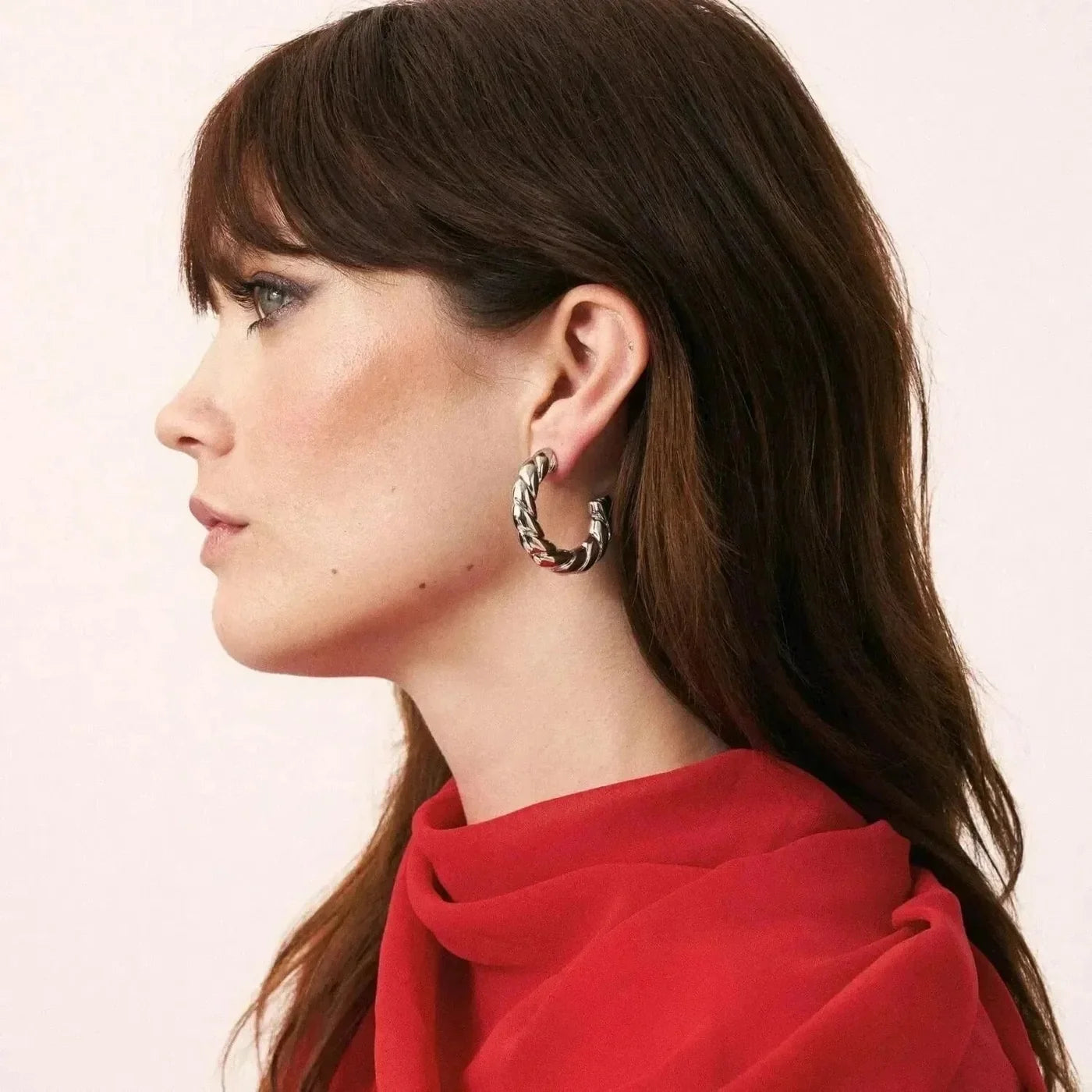 Rope Earring - Silver