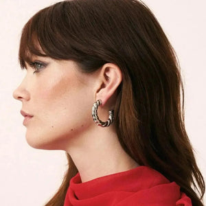 Rope Earring - Silver