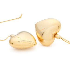 Single Heart Earring - Gold