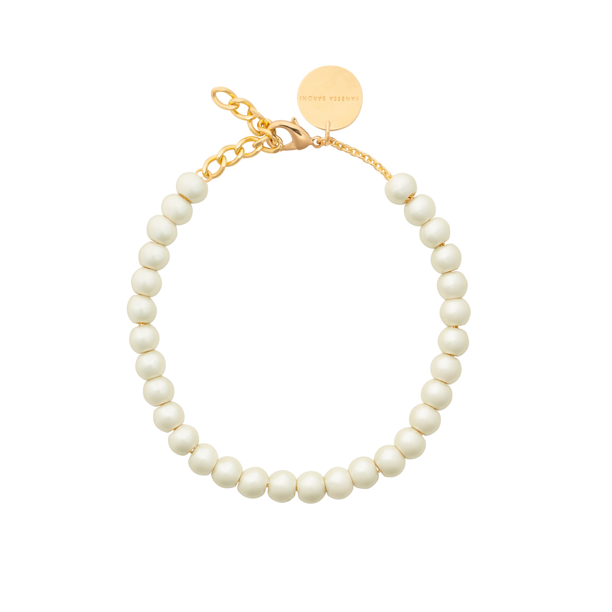 Mini Beads Necklace - Pistachio Pearl