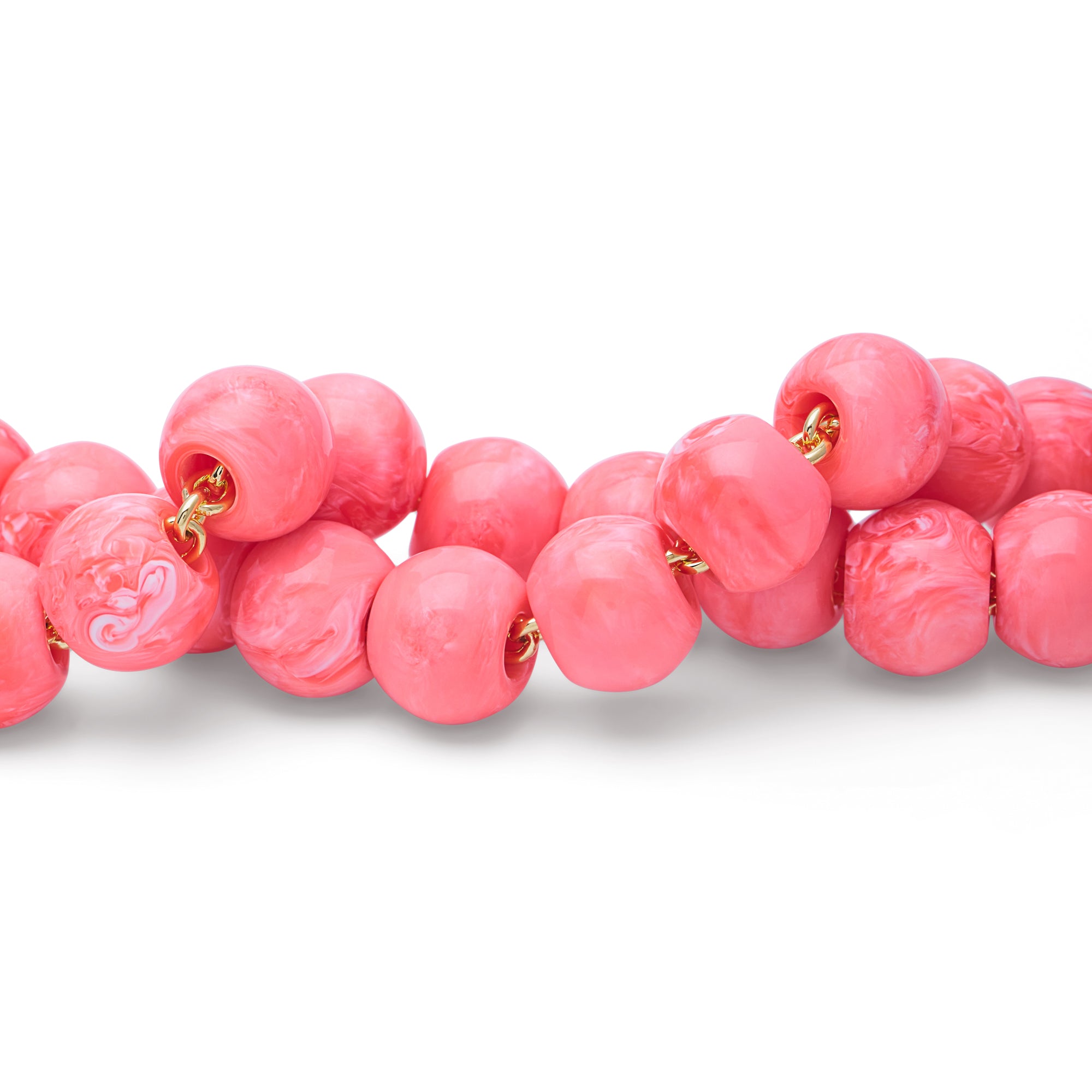 Mini Beads Necklace - Strawberry Icecream
