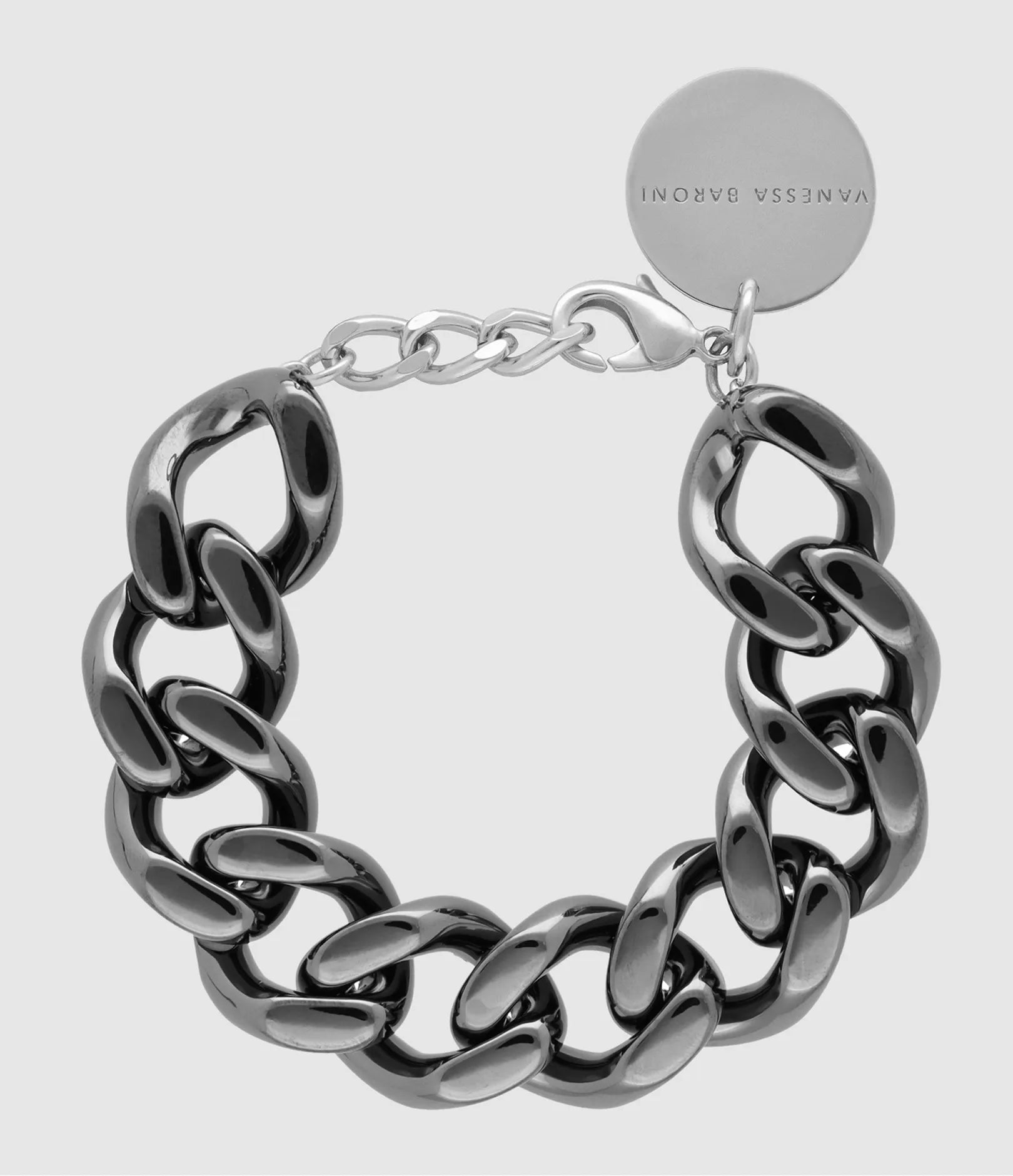 Mini Flat Chain Bracelet - Ultrablack