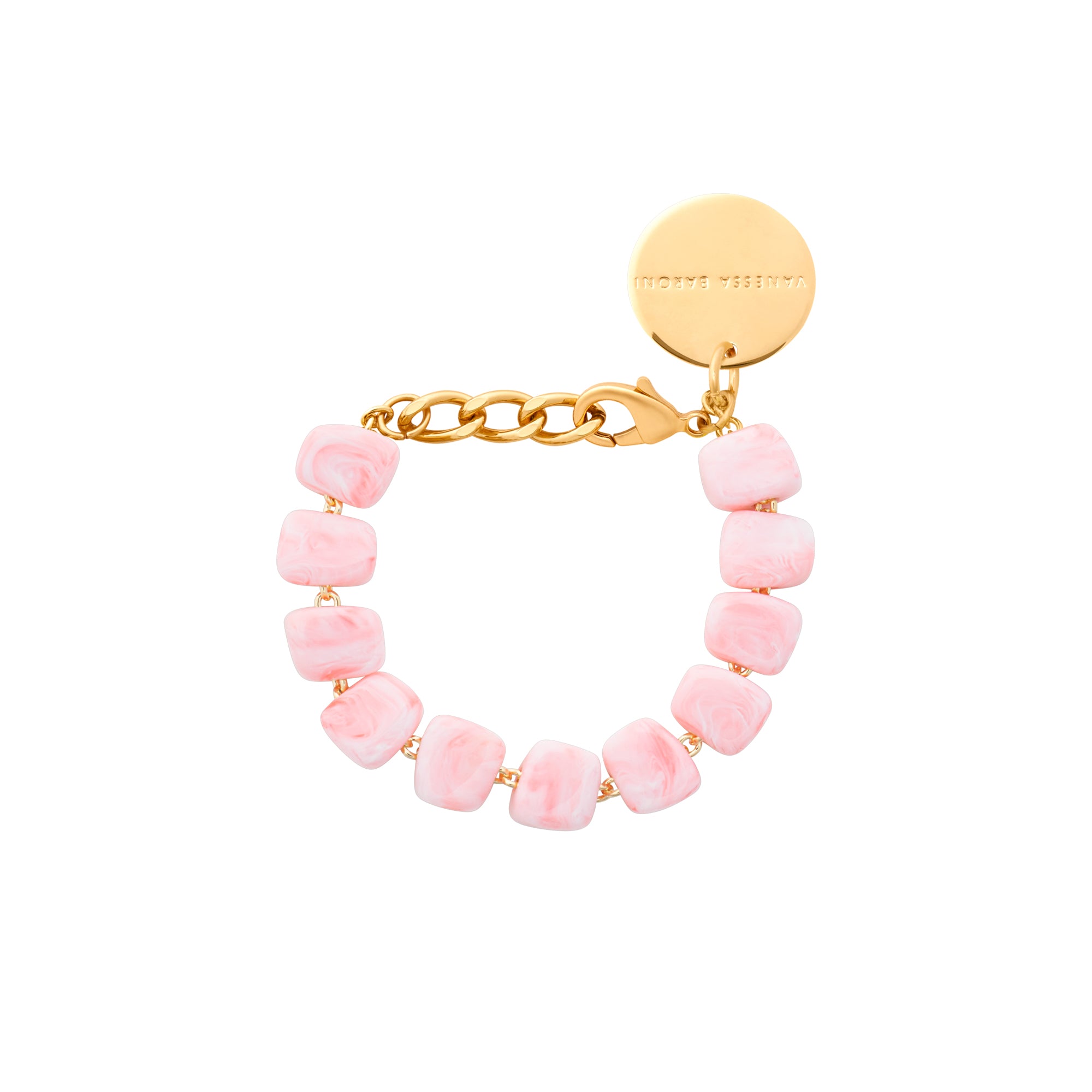 Mini Organic Shaped Bracelet - Bubble Gum Twist