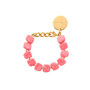 Mini Organic Shaped Bracelet - Strawberry Icecream