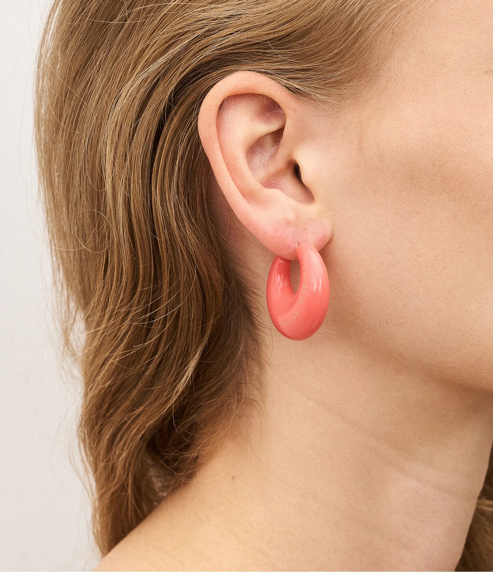 Moon Earring New Flamingo