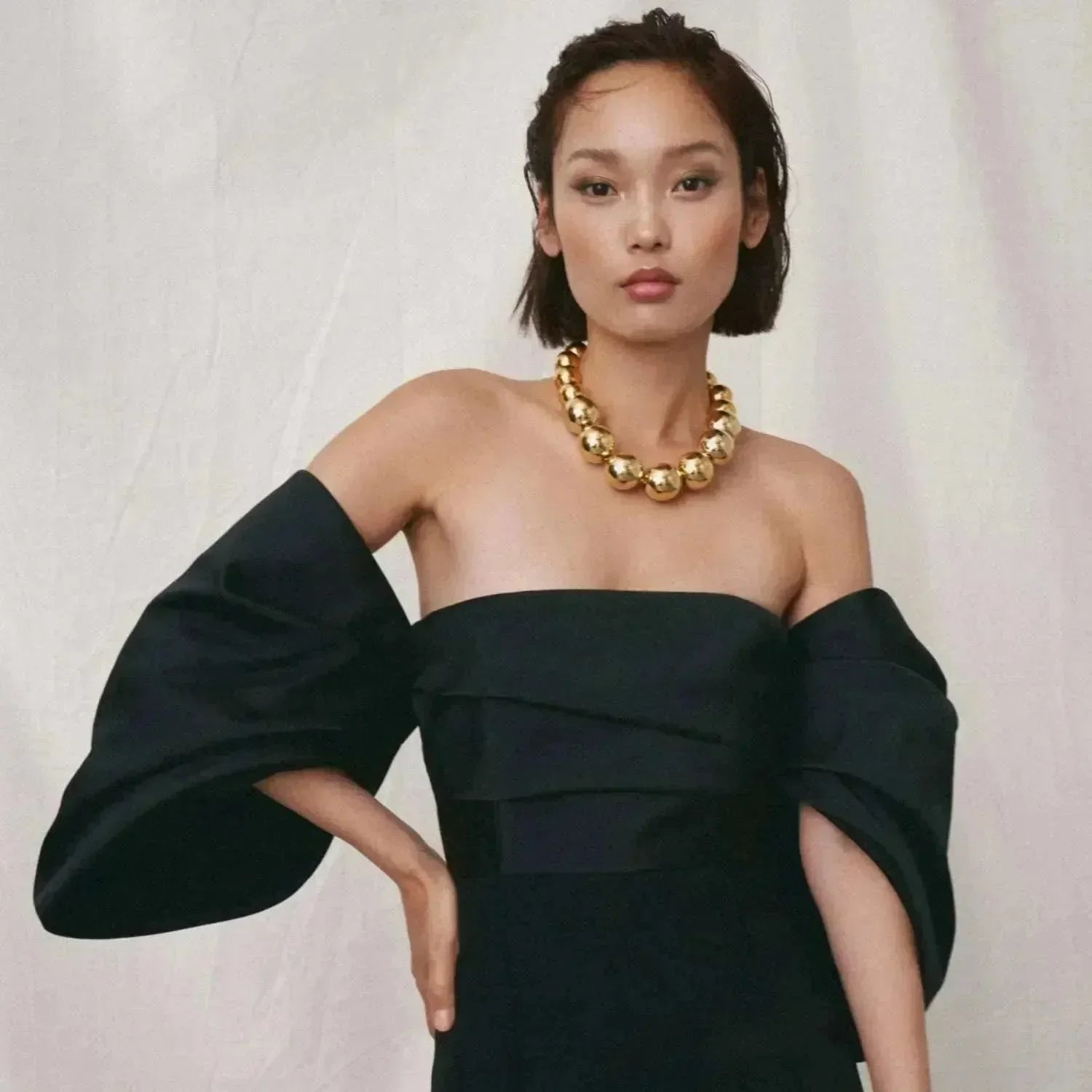 Beads Necklace - Gold