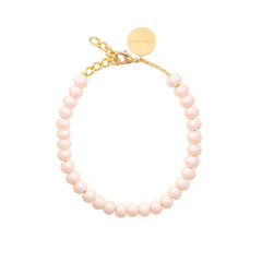 Mini Beads Necklace - Apricot Pearl