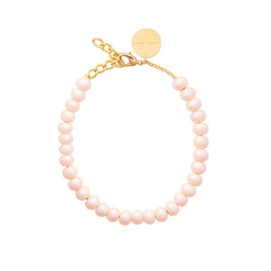 Mini Beads Necklace - Apricot Pearl