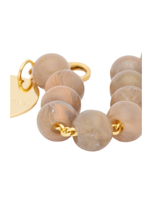 Mini Beads Necklace - Biancone Marble
