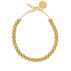Mini Beads Necklace - Gold