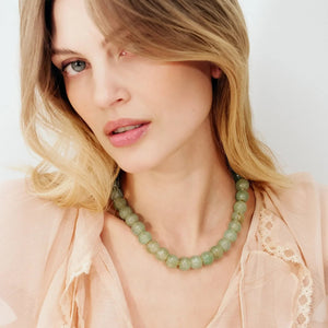 Mini Beads Necklace - Jade