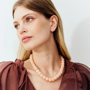 Mini Beads Necklace Peach Sorbet