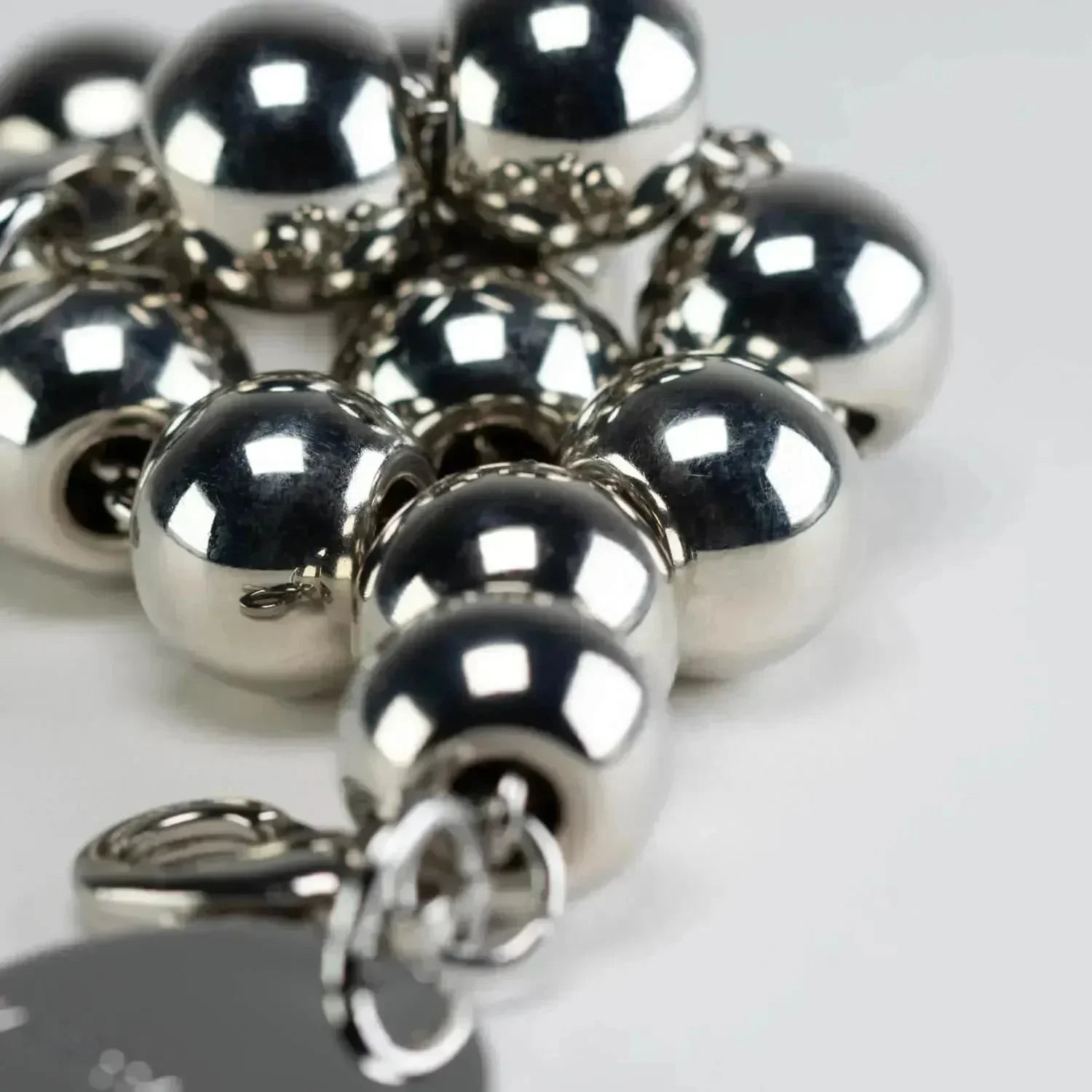 Mini Beads Necklace - Silver