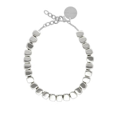 Mini Organic Shaped Necklace - Silver