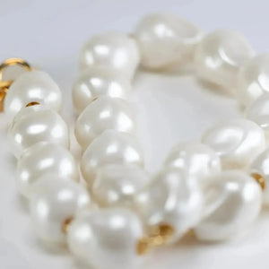 Organic Pearl Necklace Short Pearl